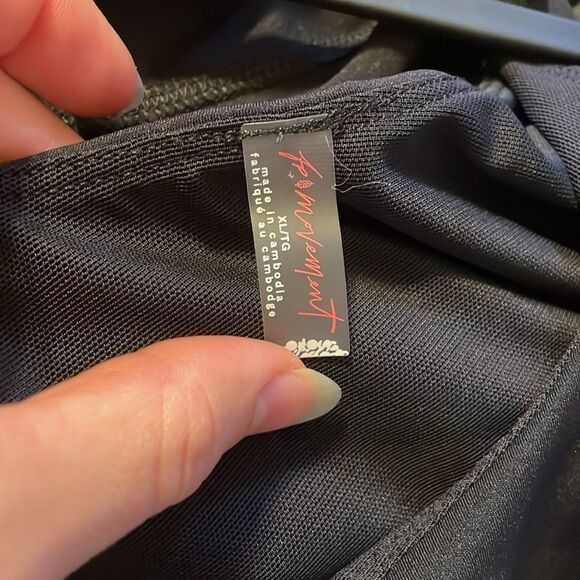 Free People Righteous Sleeveless Romper Black XL - Picture 6 of 7